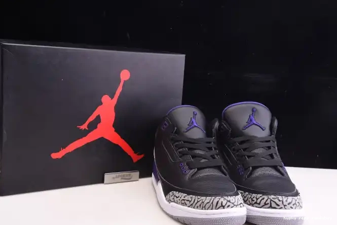 Cheap Husky Jordan Purple CT8532-050 3 Air Court Black Retro 0516